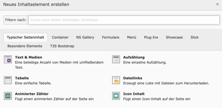 TYPISCHER-SEITENINHALT